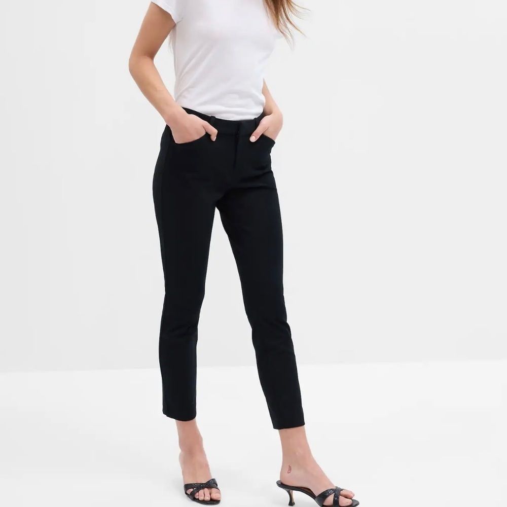 GAP Skinny Ankle Pant in Bi-Stretch, Black, Size 10 Tall Style #350133 NWT $60